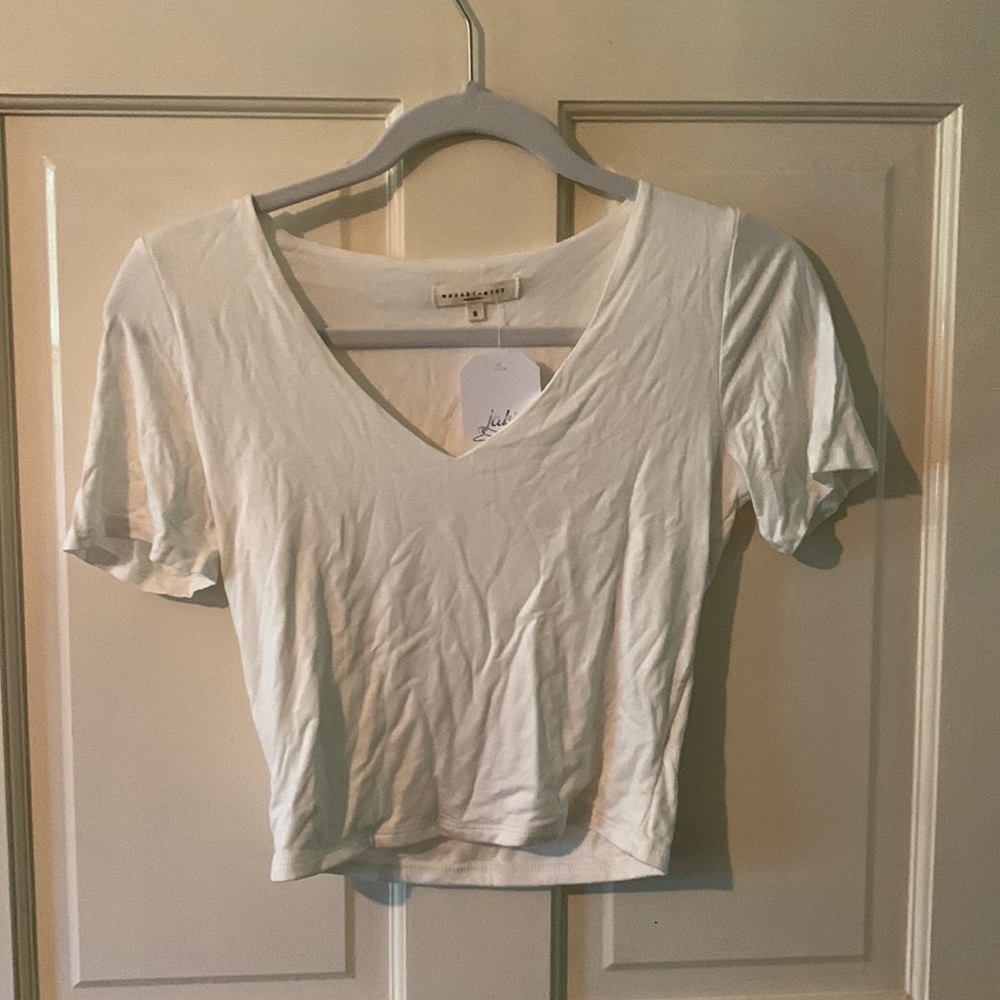 White crop top